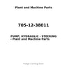 705-12-38011 - PUMP, HYDRAULIC - STEERING