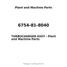 6754-81-8040 - TURBOCHARGER ASSY