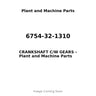 6754-32-1310 - CRANKSHAFT C/W GEARS