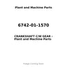 6742-01-1570 - CRANKSHAFT C/W GEAR