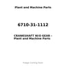 6710-31-1112 - CRANKSHAFT W/O GEAR