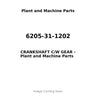 6205-31-1202 - CRANKSHAFT C/W GEAR