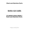 6151-12-1101 - CYLINDER HEAD (BARE)