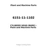 6151-11-1102 - CYLINDER HEAD (BARE)