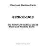 6128-52-1013 - OIL PUMP C/W GEAR & VALVE