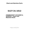 6127-31-1012 - CRANKSHAFT C/W GEAR & SLEEVES