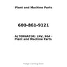 600-861-9121 - ALTERNATOR: 24V, 90A