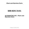 600-825-3151 - ALTERNATOR 24V