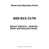 600-815-2170 - RELAY SWITCH - HEATER