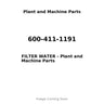 600-411-1191 - FILTER WATER