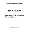 20Y-03-22110 - CAP - RADIATOR