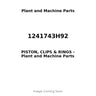 1241743H92 - PISTON, CLIPS & RINGS