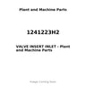 1241223H2 - VALVE INSERT INLET