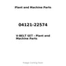 04121-22574 - V-BELT SET