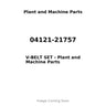 04121-21757 - V-BELT SET