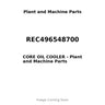 REC496548700 - CORE OIL COOLER