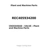 REC405934200 - CROSSHEAD - VALVE