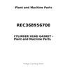 REC368956700 - CYLINDER HEAD GASKET