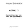 RE529377 - ALTERNATOR: 12V, 70A