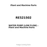 RE521502 - WATER PUMP (LOW FLOW)