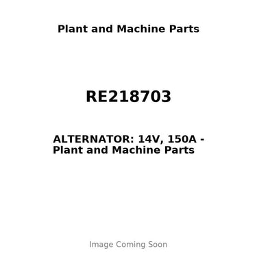 RE218703 - ALTERNATOR: 14V, 150A