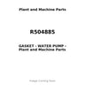 R504885 - GASKET - WATER PUMP