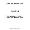 14H920 - CASTLE NUT - 1'' UNF