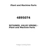 4895074 - RETAINER, VALVE SPRING