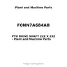 F0NN7A684AB - PTO DRIVE SHAFT 22Z X 23Z