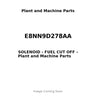 E8NN9D278AA - SOLENOID - FUEL CUT OFF