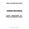 E6NN13N169AA - LIGHT - HEADLAMP - LH