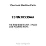 E3NN3B539AA - TIE ROD END 91MM
