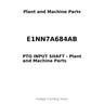 E1NN7A684AB - PTO INPUT SHAFT