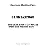 E1NN3A328AB - SUN GEAR SHAFT -ZF-APL325