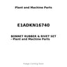 E1ADKN16740 - BONNET RUBBER & RIVET SET
