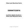 D8NN7550FA - CLUTCH DRIVE PLATE 9