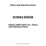 D2NN13005B - HEAD LAMP ASSY LH
