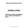 D2NN11350C - STARTER DRIVE ASSEMBLY: 10T