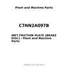 C7NN2A097B - WET FRICTION PLATE (BRAKE DISC)