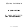 C5NN7563U - 11'' SINGLE CLUTCH COVER