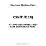 C5NN1N118J - 3/4'' UNF REAR WHEEL BOLT