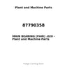 87790358 - MAIN BEARING (PAIR) .020