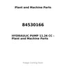 84530166 - HYDRAULIC PUMP 11.26 CC