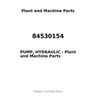 84530154 - PUMP, HYDRAULIC