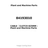 84193010 - CABLE - CLUTCH 825MM