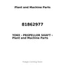 81862977 - YOKE - PROPELLOR SHAFT