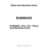 81806433 - DYNAMO: 12V, 11A