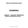 81806062 - GASKET - EXHAUST MANIFOLD