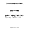 81708116 - THRUST WASHER KIT - STD