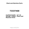 73337468 - CLUTCH PLATE - 14" 10 SPLINE 7 PADS